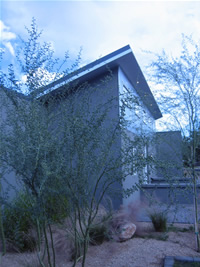 Beautiful elevation of architectural rental home in Tempe, Arizona